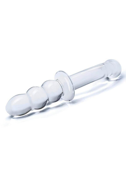 Glas Ribbed G-Spot Glass Dildo