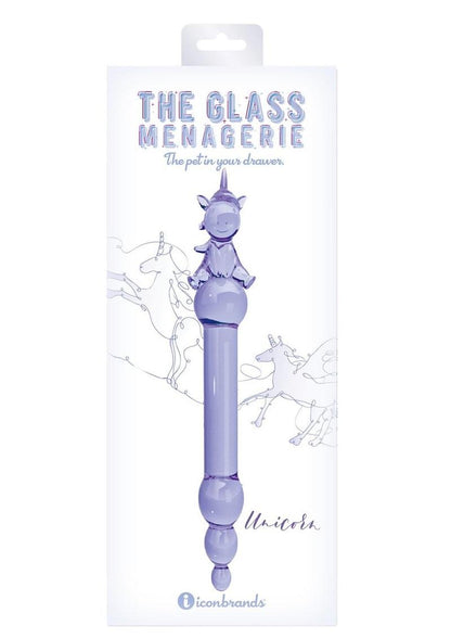 Glass Menagerie Unicorn Dildo - Purple