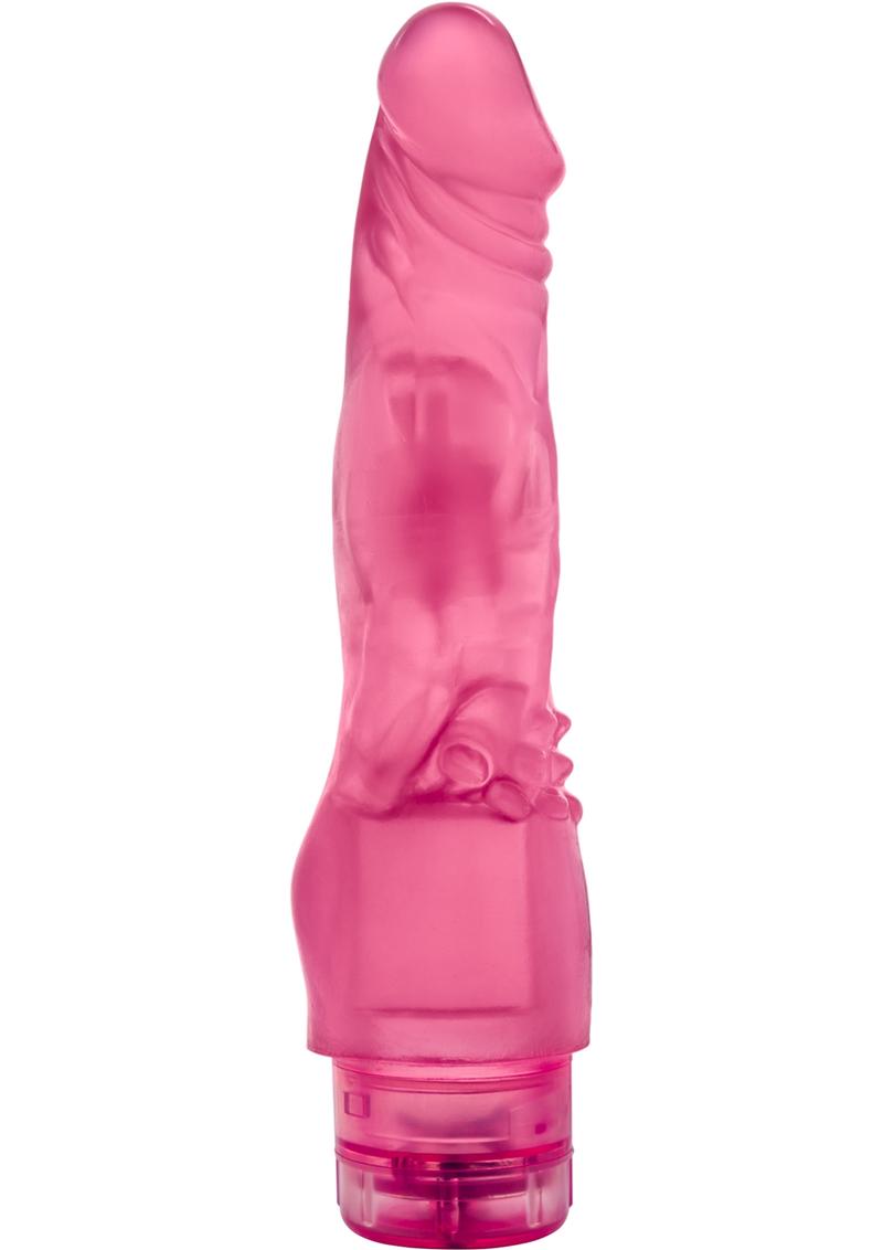 Glow Dicks The Banger Vibrating Dildo - Glow In The Dark/Pink - 9in