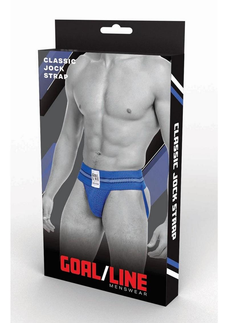 Goal Line Class Jockstrap - Blue - Medium/Small