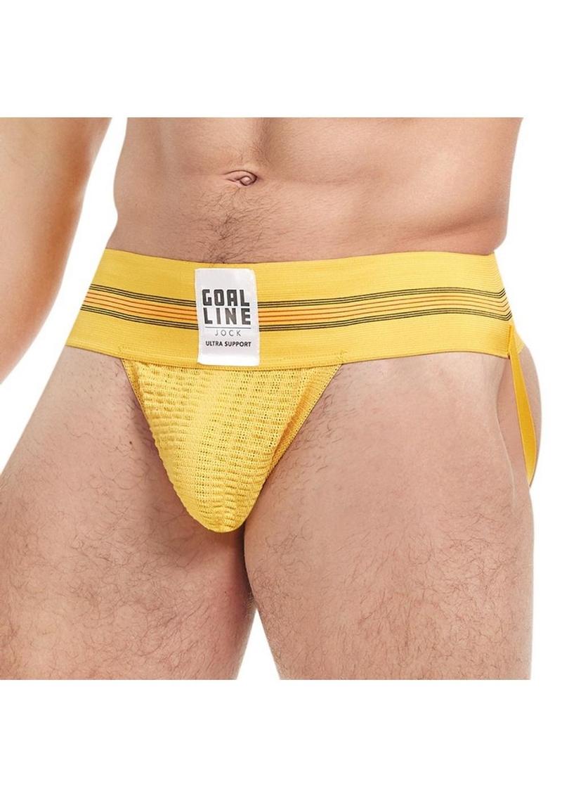 Goal Line Class Jockstrap - Yellow - Medium/Small