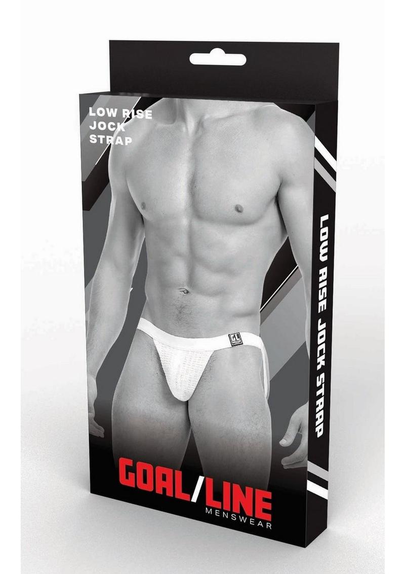 Goal Line Low Rise Jockstrap - White - Large/XLarge