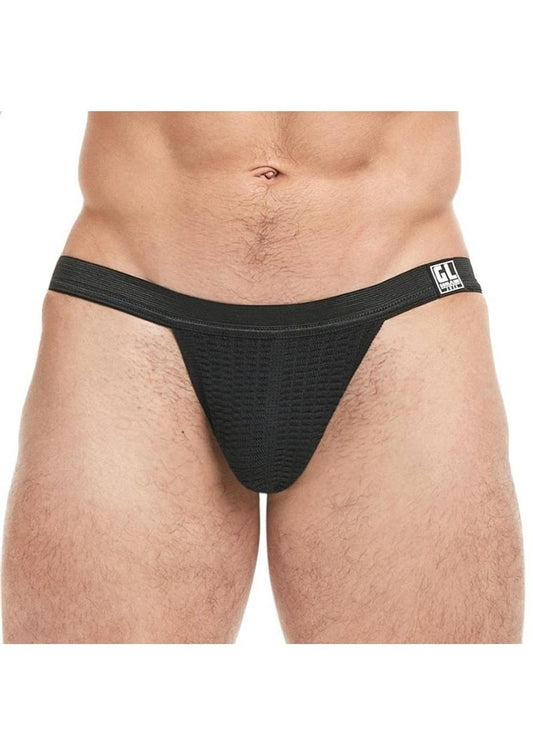 Goal Line Low Rise Jockstrap - Black - Medium/Small