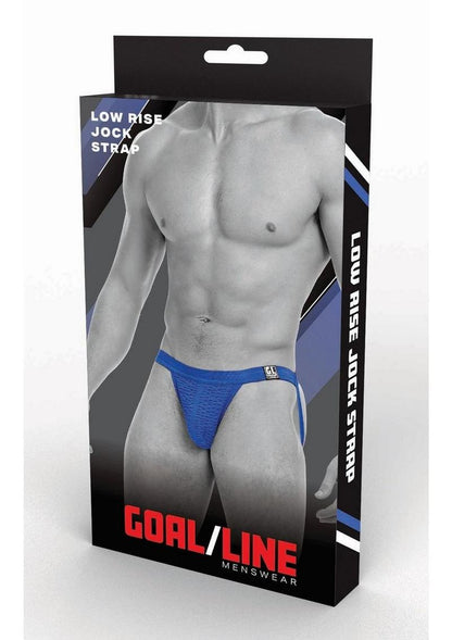 Goal Line Low Rise Jockstrap - Blue - Medium/Small