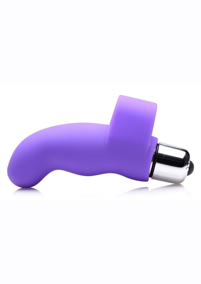 Gossip G-Thrill Silicone Finger Vibrator with Full Size Bullet - Purple