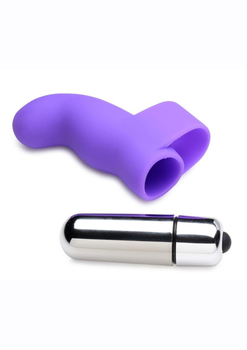 Gossip G-Thrill Silicone Finger Vibrator with Full Size Bullet