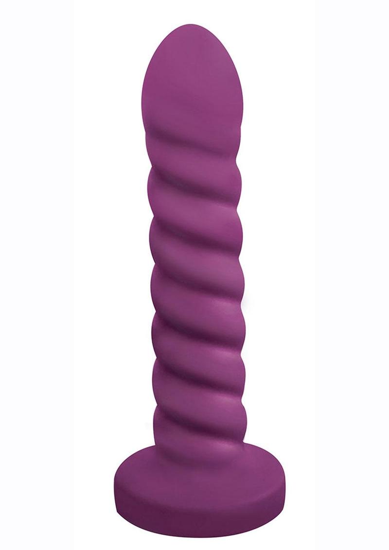 Gossip Soft Swirl 21x Rechargeable Silicone Vibrator with Remote - Purple