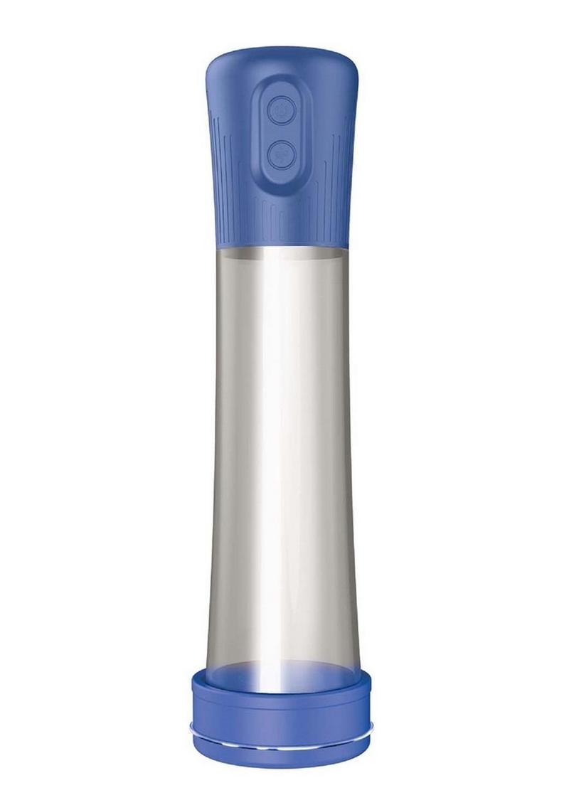 H2o Rechargeable Penis Pump - Blue