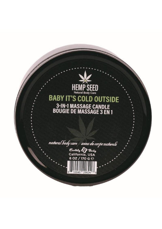 Hemp Seed 3-In-1 Holiday Candle Baby It's Cold Outside 6oz / 170g