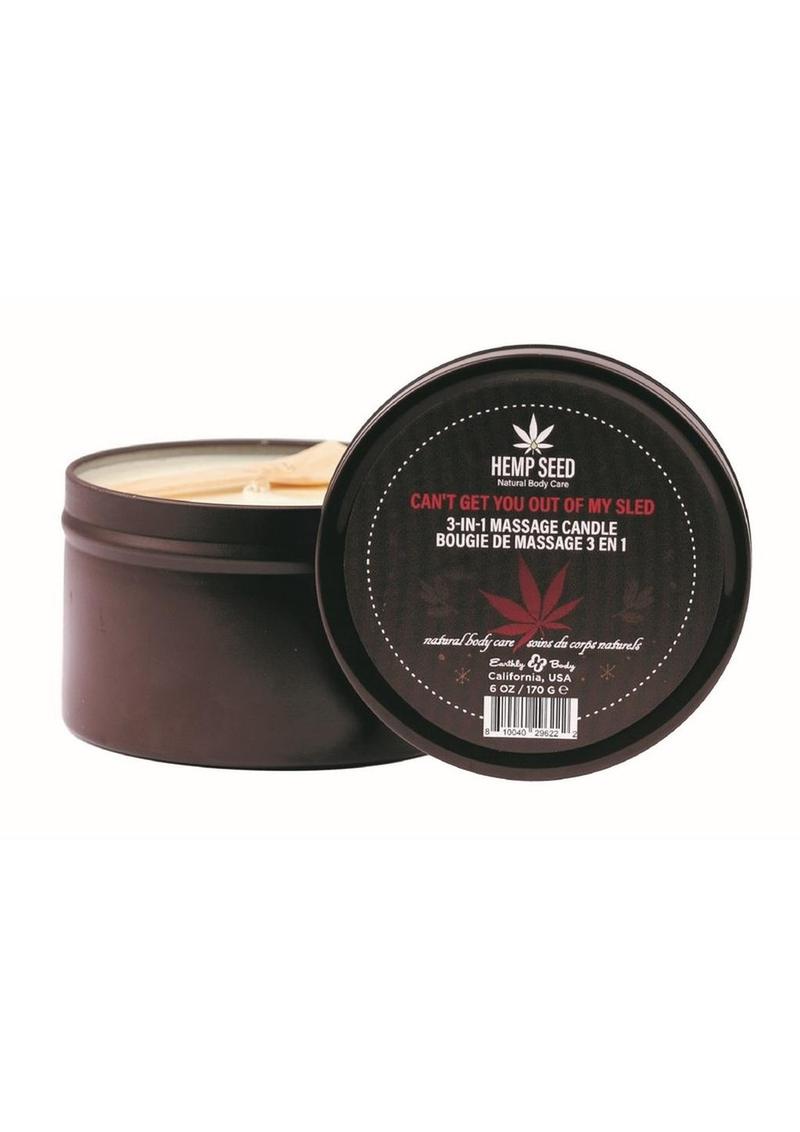 Hemp Seed 3-In-1 Holiday Candle Can't Get You Out Of My Sled 6oz / 170g