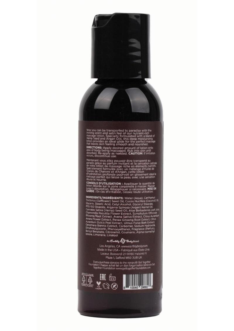 Hemp Seed Massage Lotion Kashmir Musk - 2oz