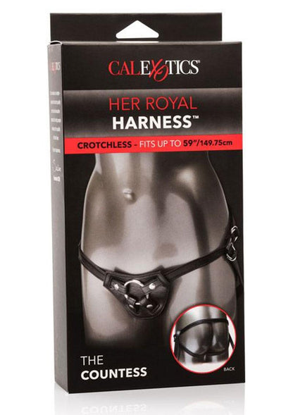 Her Royal Harness The Countess Adjustable Harness - Black