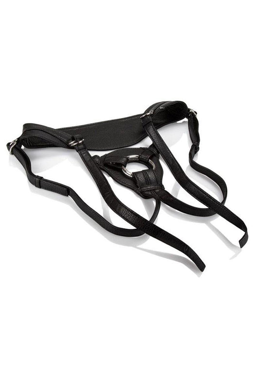 Her Royal Harness The Queen Adjustable Harness - Black