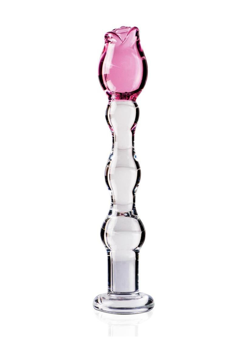 Icicles No. 12 Beaded Flower Glass Dildo