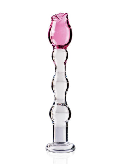 Icicles No. 12 Beaded Flower Glass Dildo