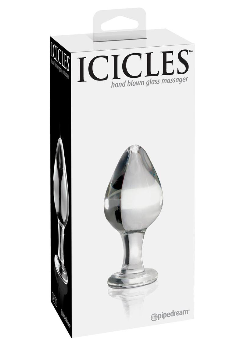 Icicles No. 25 Glass Anal Plug - Clear