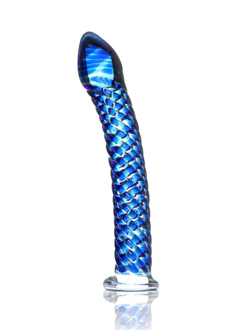 Icicles No. 29 Ribbed Glass G-Spot Dildo