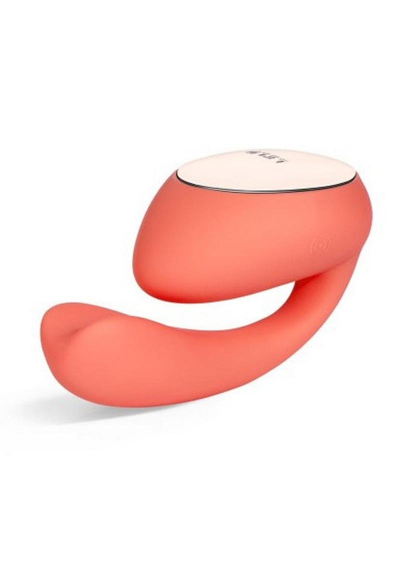 Ida Wave App Compatible Rechargeable Dual Stimulating Vibrator - Coral/Red