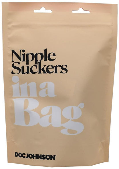 In A Bag Silicone Nipple Suckers - Black