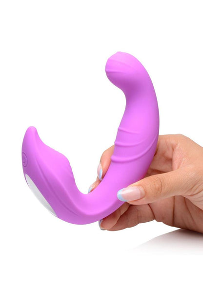 Inmi 5x Come Hither Rechargeable Silicone Vibrator with Remote Control