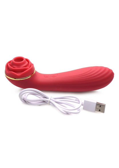 Inmi Bloomgasm Passion Petals 10x Rechargeable Silicone Rose Clitoral Stimulator