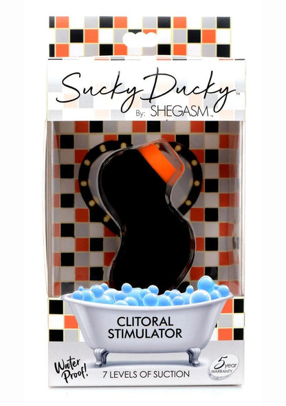 Inmi Shegasm Sucky Ducky Silicone Rechargeable Clitoral Stimulator - Black