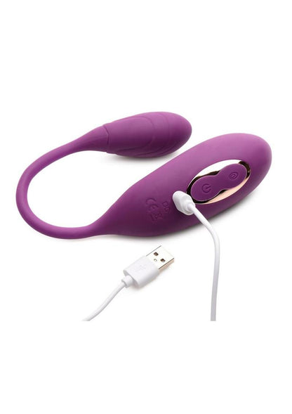 Inmi Slim Pulse Rechargeable Silicone 7x Pulsing Clit Stimulator and Vibrating Egg