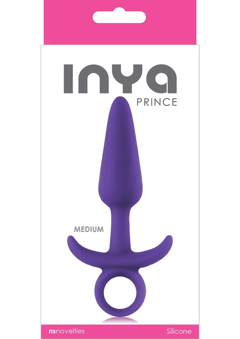 Inya Prince Silicone Butt Plug - Purple - Medium