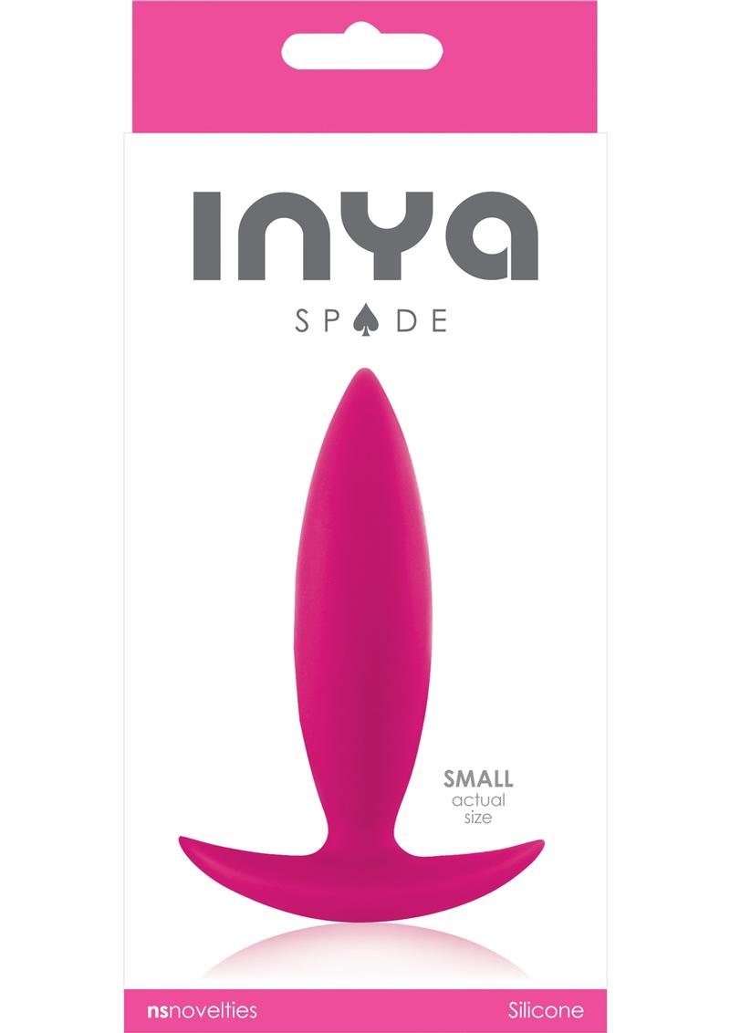 Inya Spade Silicone Butt Plug - Pink - Small