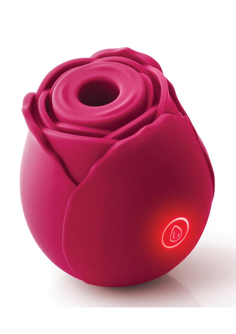 Inya The Rose Silicone Rechargeable Clitoral Stimulator - Pink/Red