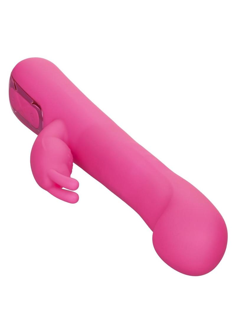 Jack Rabbit Elite Beaded G Rabbit Silicone Rechargeable Vibrator with Clitoral Stimulator