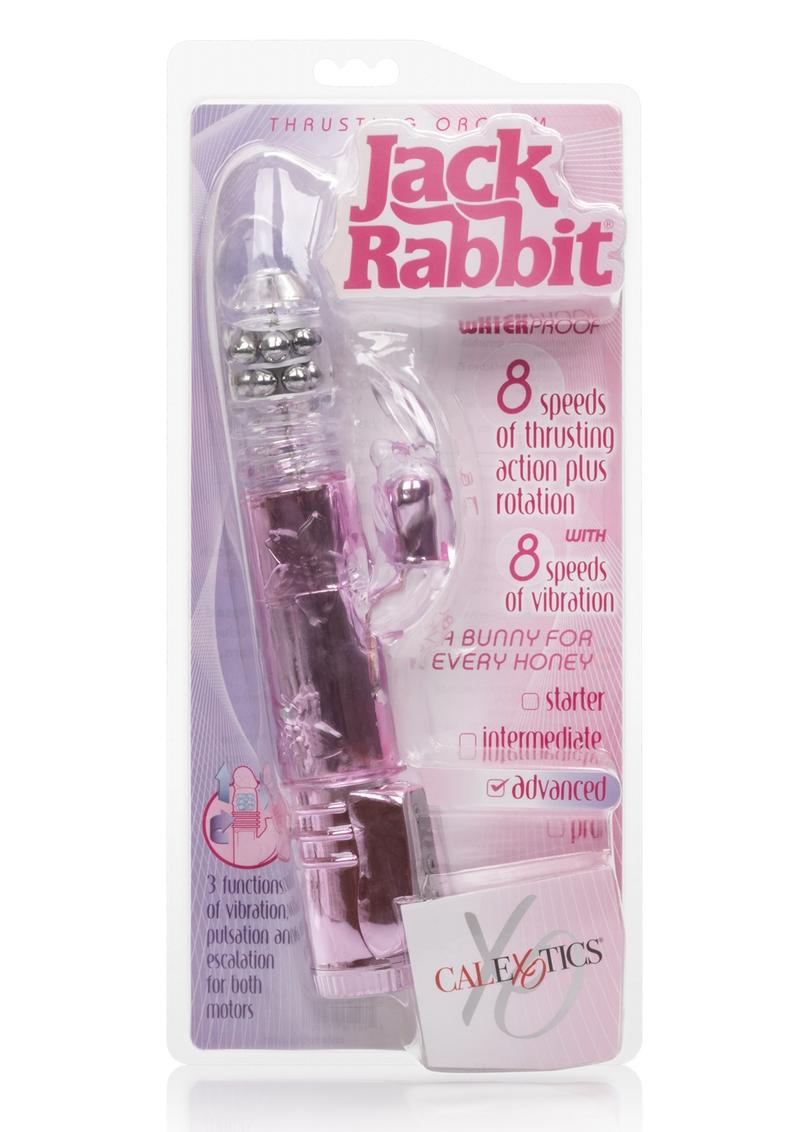 Jack Rabbit Thrusting Orgasm Beaded Rabbit Vibrator - Pink