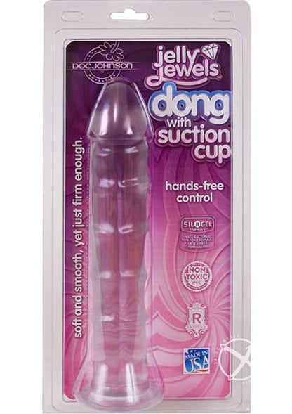 Jelly Jewels Dildo - Clear - 8in