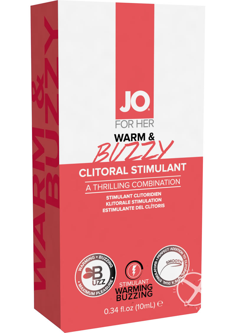 JO Warm and Buzzy Water Based Warming Clitoral Stimulant Cream - .34oz