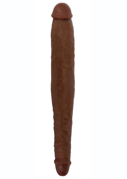 Jock Tapered Double Dildo - Chocolate - 13in