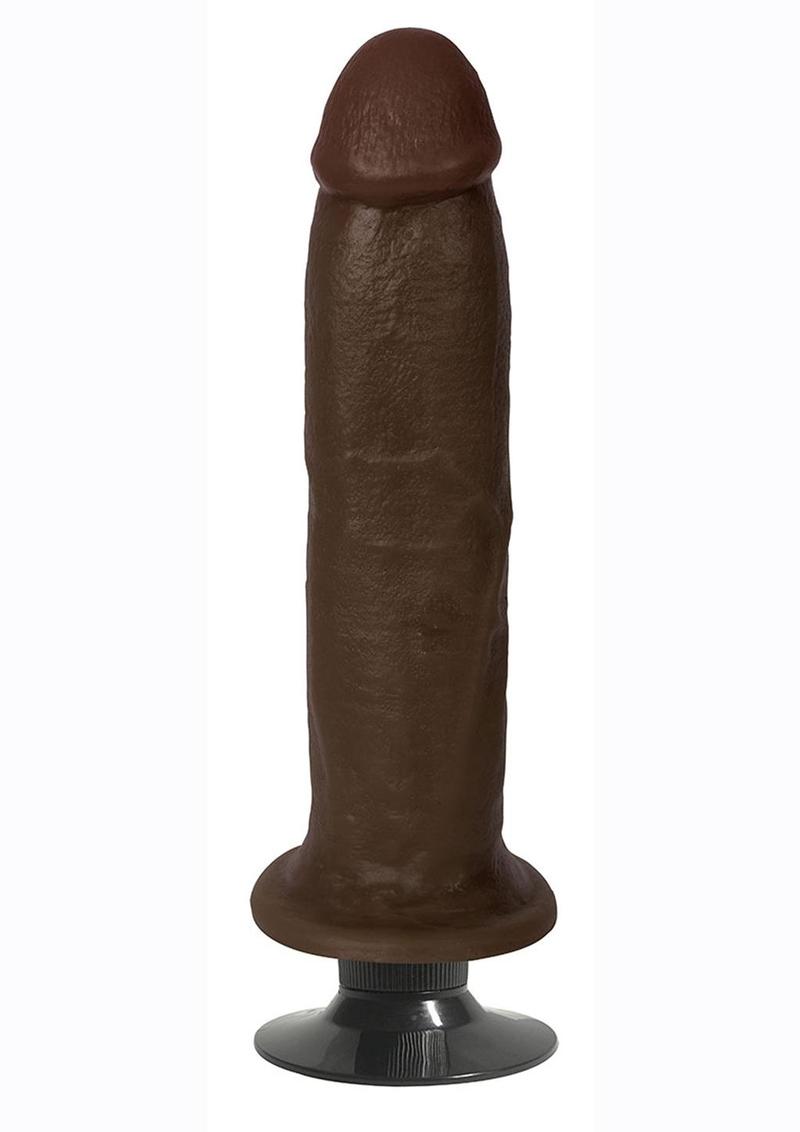 Jock Vibrating Dildo - Chocolate - 8in