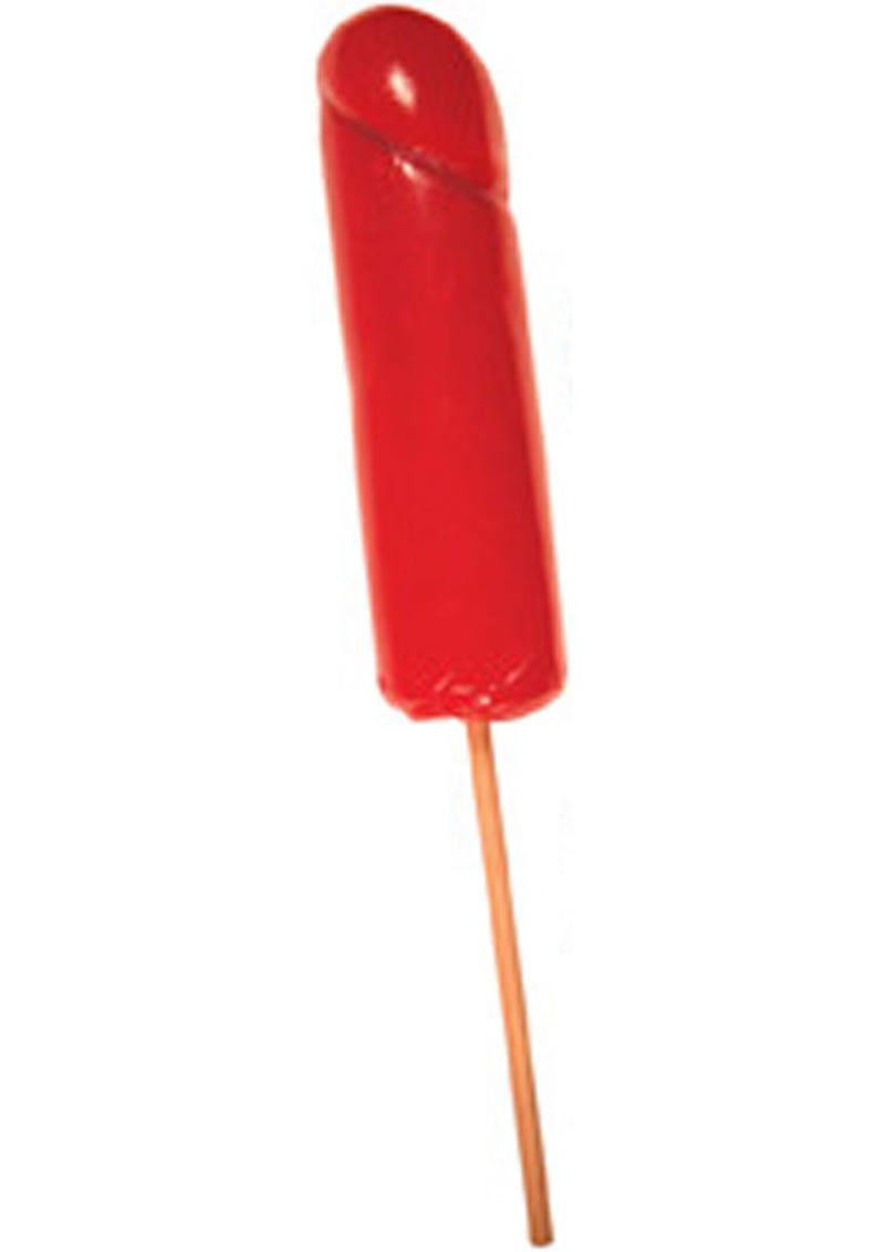 Jumbo Cock Fruit Pop Strawberry - Red