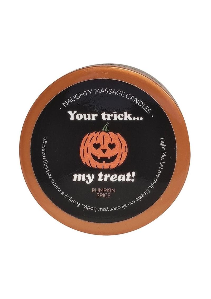 Kama Sutra Halloween Mini Massage Candle 1oz Your Trick,my Treat - Pumpkin Spice