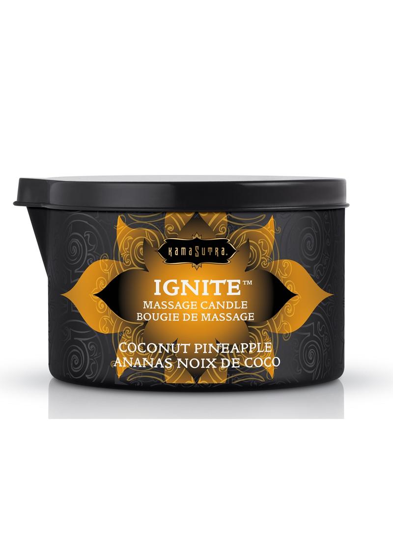 Kama Sutra Ignite Massage Candle Coconut Pineapple - 6oz