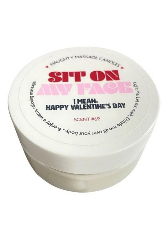 Kama Sutra Naughty Massage Candle Sit On My Face - 1.7oz