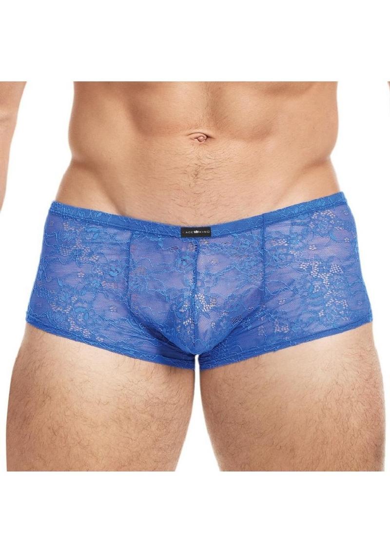 Lace King Lace Trunks - Blue - Large/XLarge