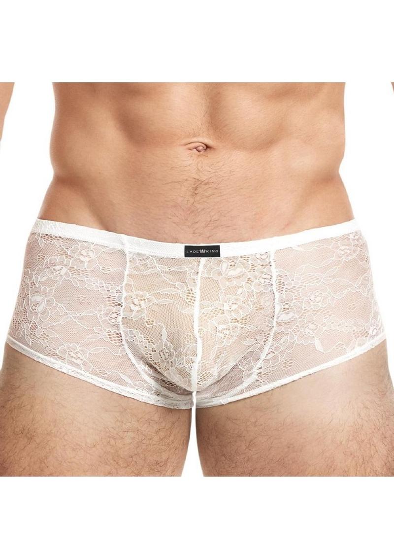 Lace King Lace Trunks - White - Large/XLarge