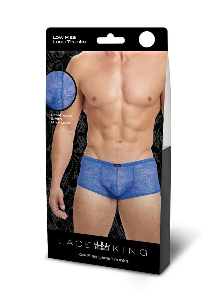 Lace King Lace Trunks - Blue - Medium/Small