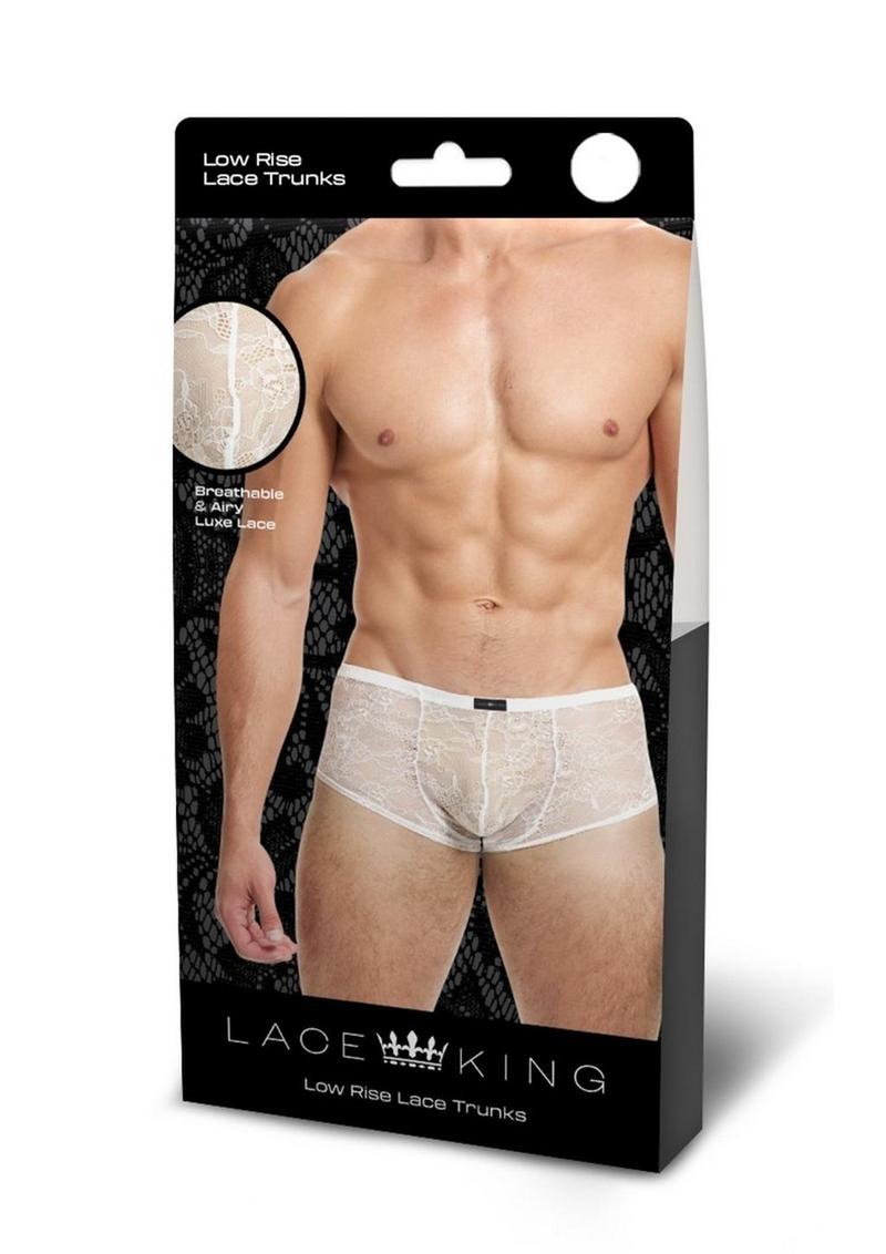 Lace King Lace Trunks - White - Medium/Small