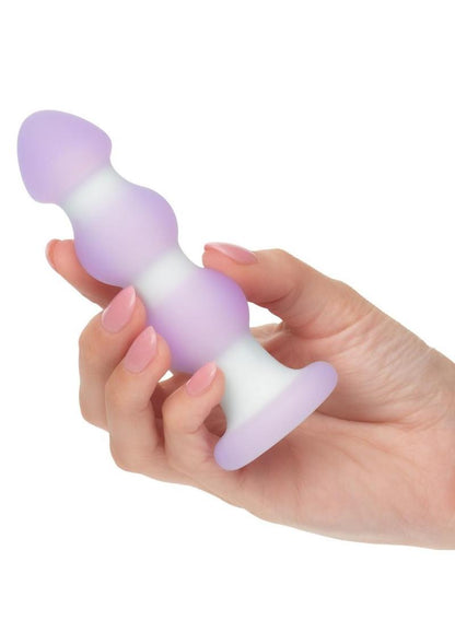 Lavender Haze Beaded Probe Silicone Rechargeable Anal Plug