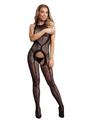 Le Desir Crotchless Leopard Bodystocking