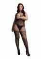 Le Desir Lace and Fishnet Bodystocking