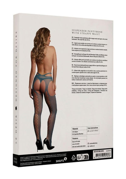 Le Desir Suspender Pantyhose with Strappy Waist