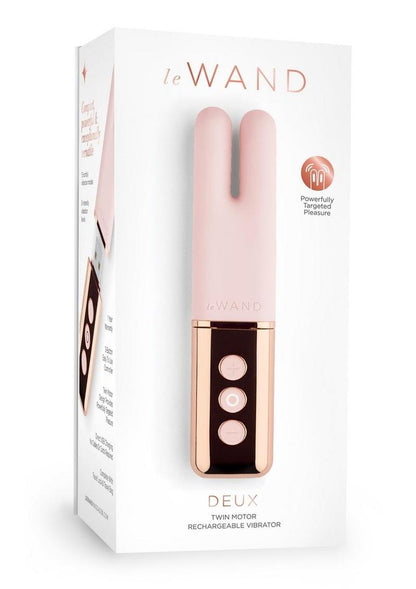 Le Wand Deux Silicone Rechargeable Dual Vibrator - Rose Gold