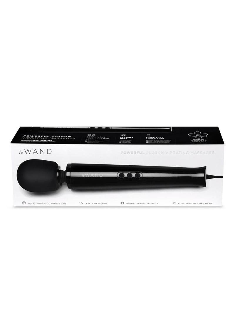 Le Wand Plug-In Massager - Sky - Black